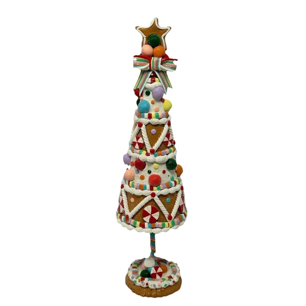 Cupcakes and Cashmere Gingerbread Christmas Tree Candy Decor